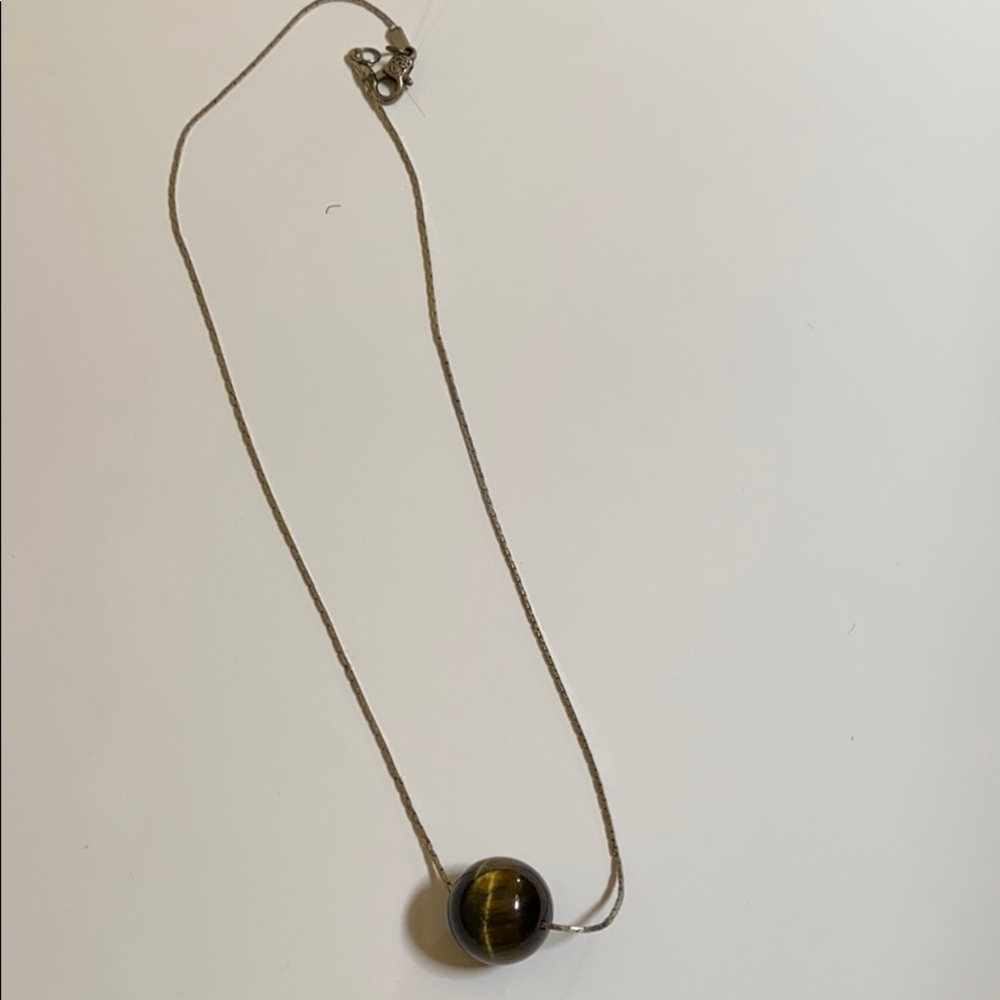 Tiger eye short necklace